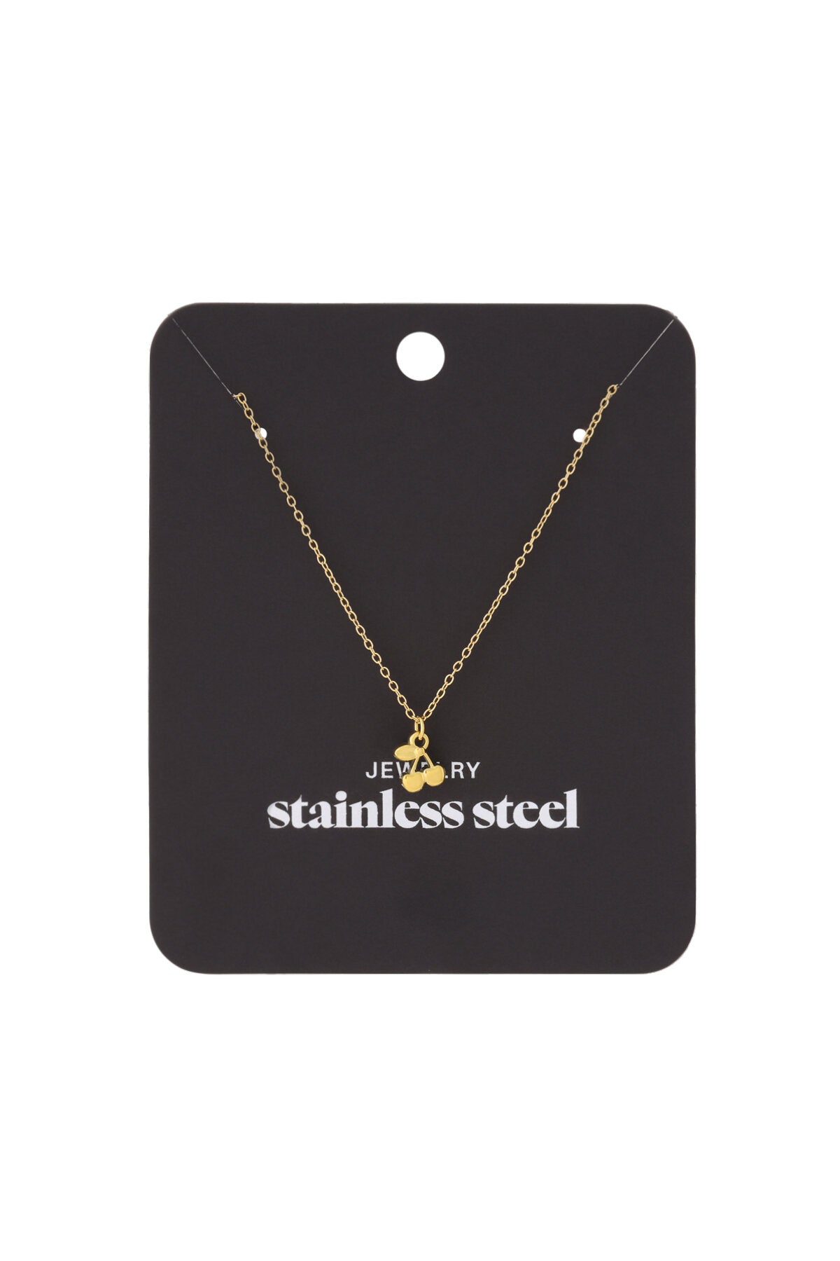 Elegant Gold-Color Fruit Pendant Necklace for Women