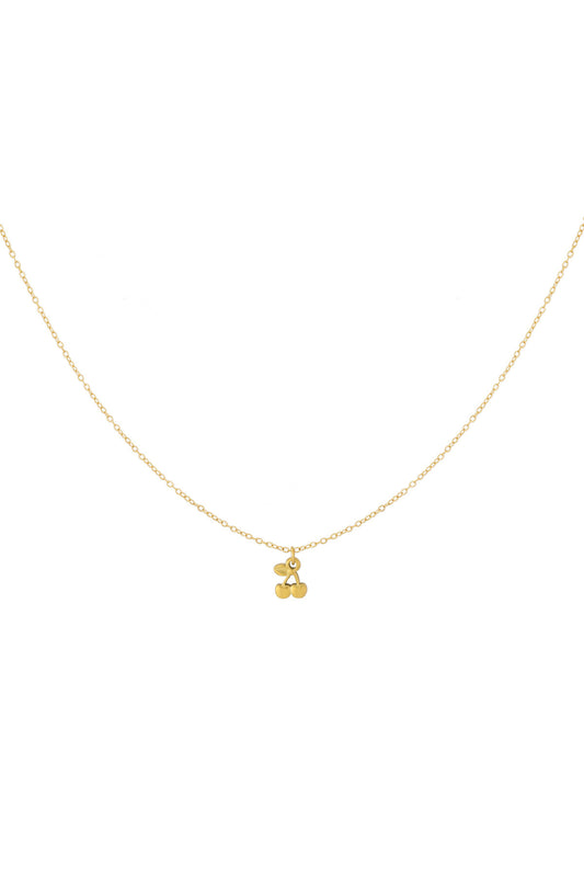 Elegant Gold-Color Fruit Pendant Necklace for Women