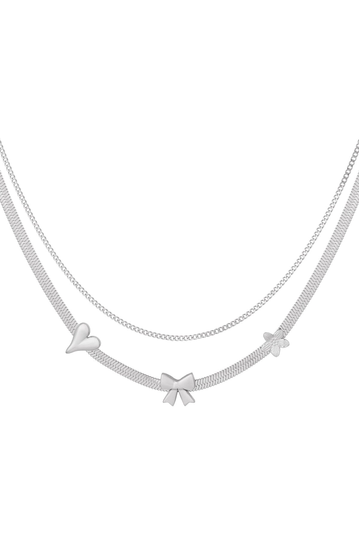 Elegant Multi-Layered Heart Necklace for Everyday Glam