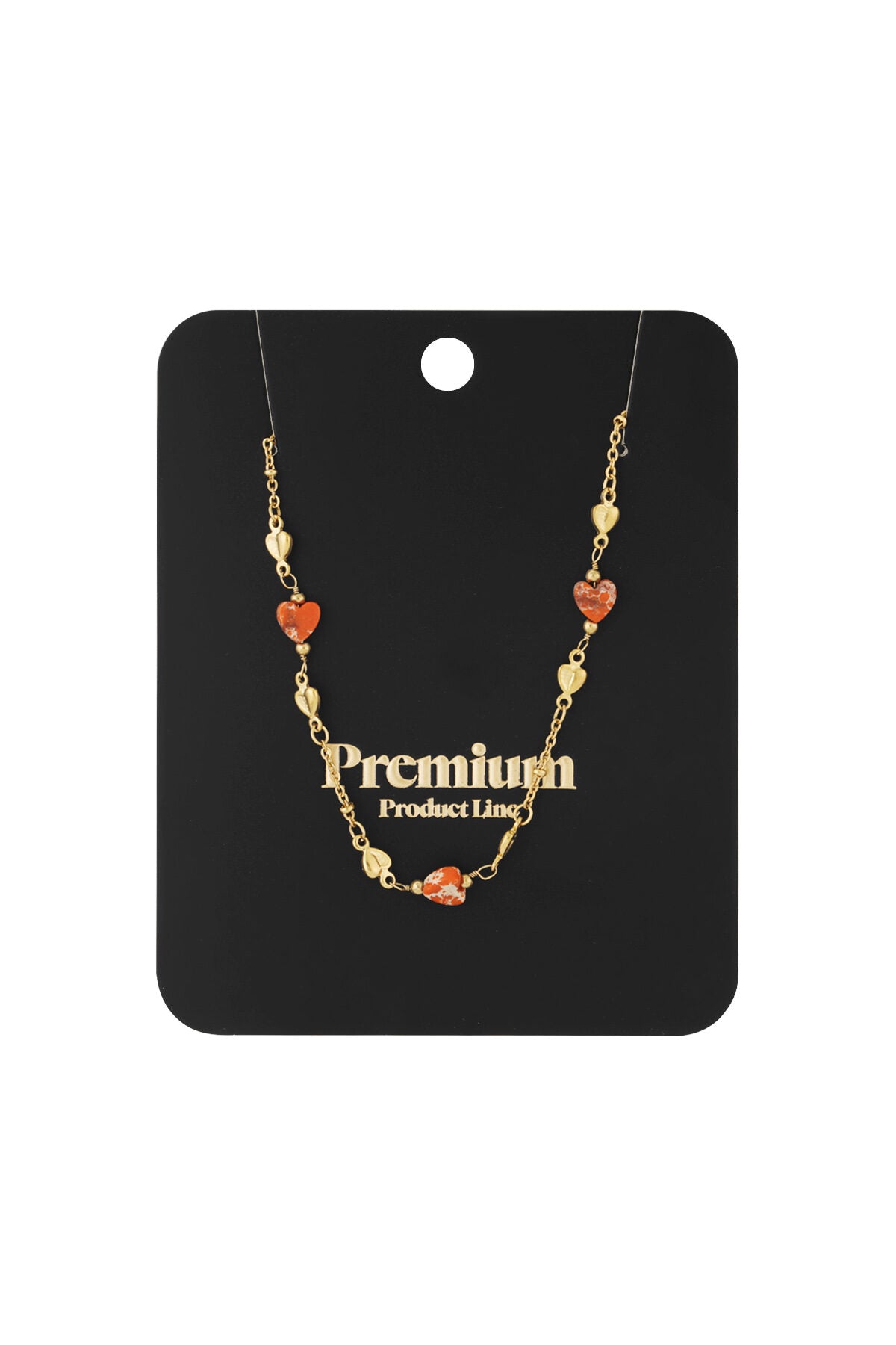 Elegant Heart Shaped Stainless Steel Necklace