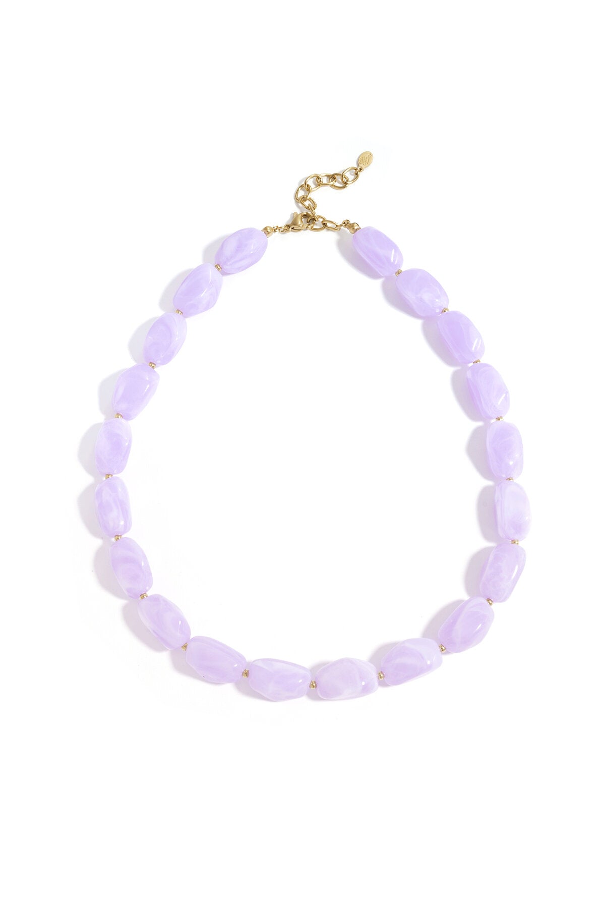 Ketting wit/gebroken wit acryl