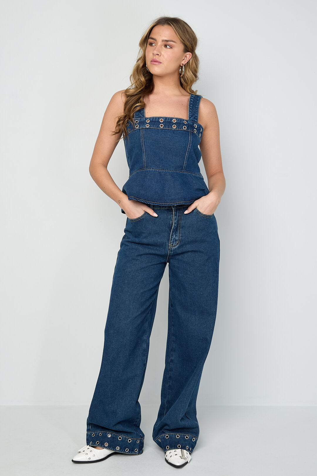 Gimme Comfortable Cotton Street Denim Pants