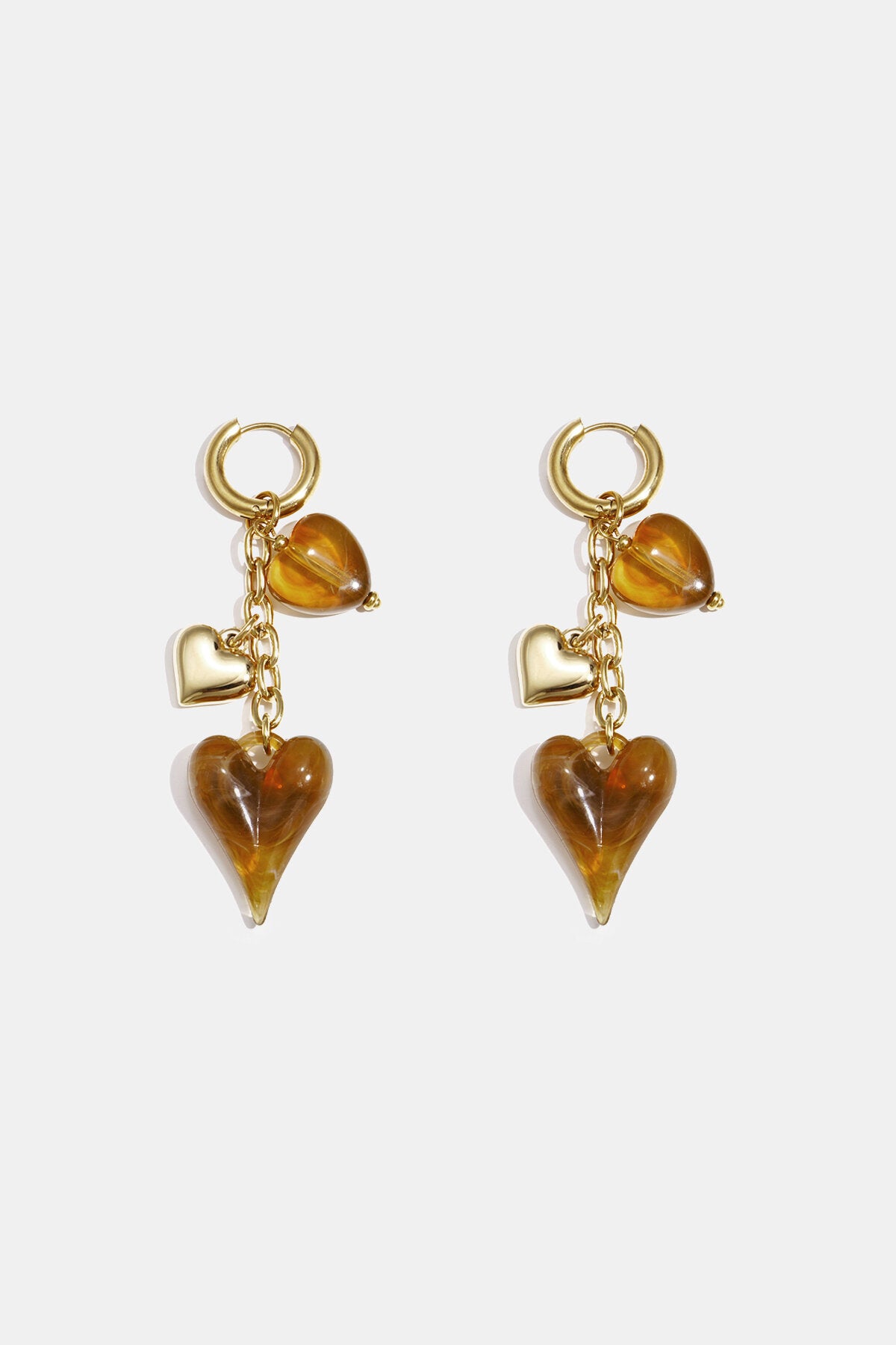 Charming Heart Dangle Earrings for Spring/Summer