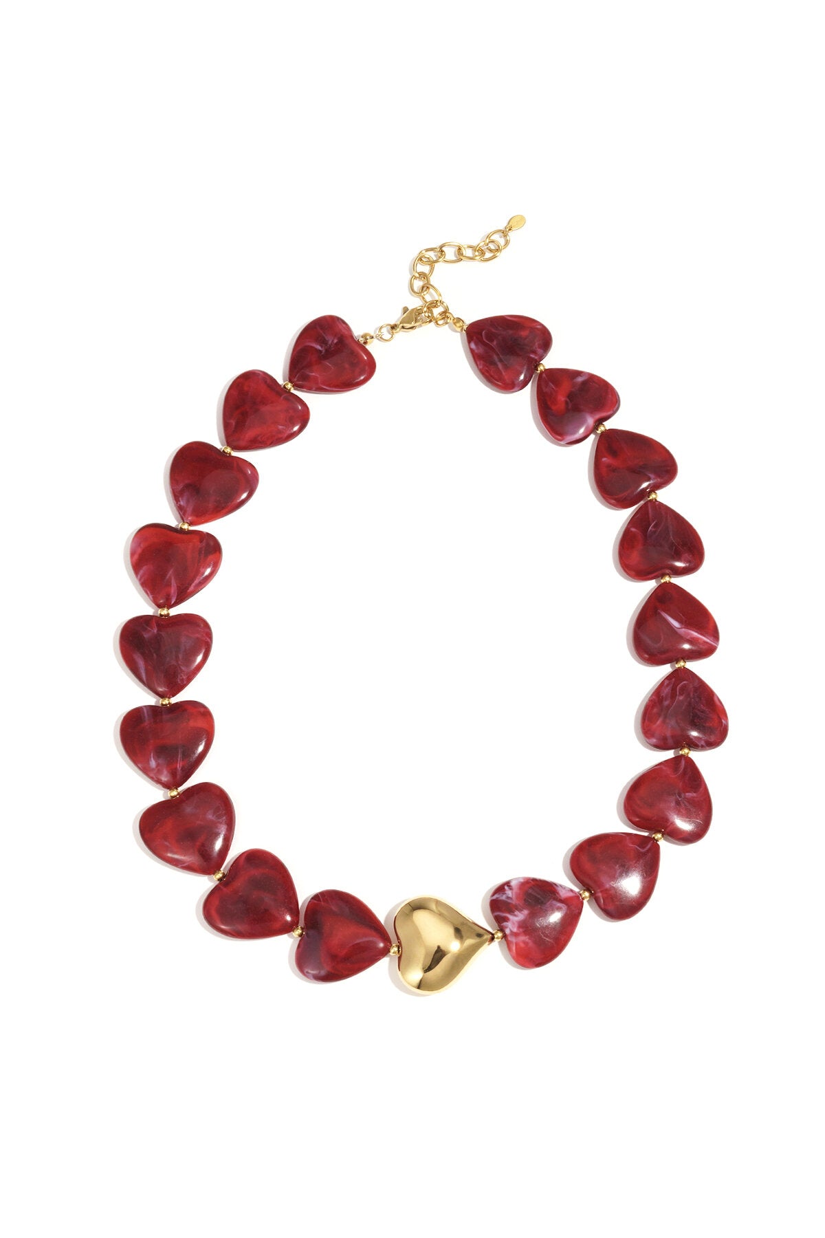 Elegant Beaded Necklace in Brown, Crimson & Dark Purple