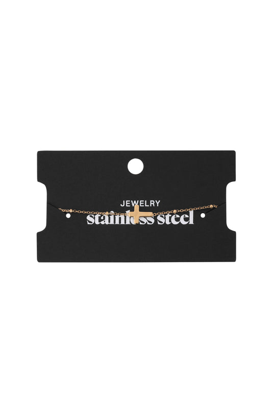 Stylish Stainless Steel Ankle Bracelets - Silver & Gold