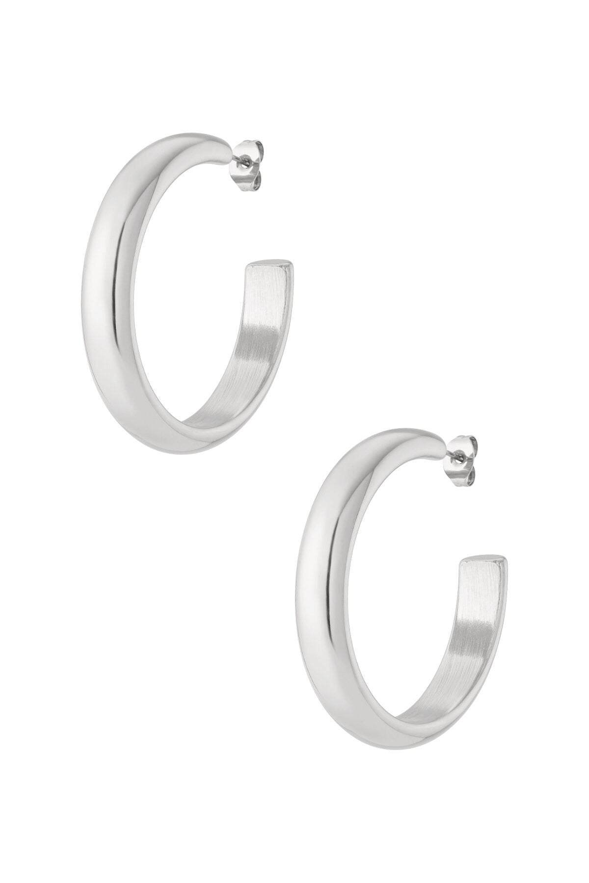 Stylish Stainless Steel Hoop Earrings for Women