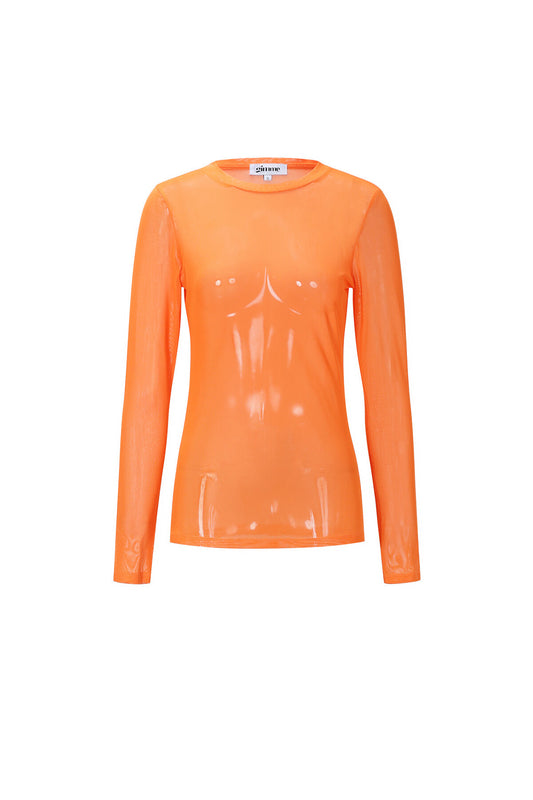 Sexy Solid Color Long Sleeve Tops for Spring/Summer