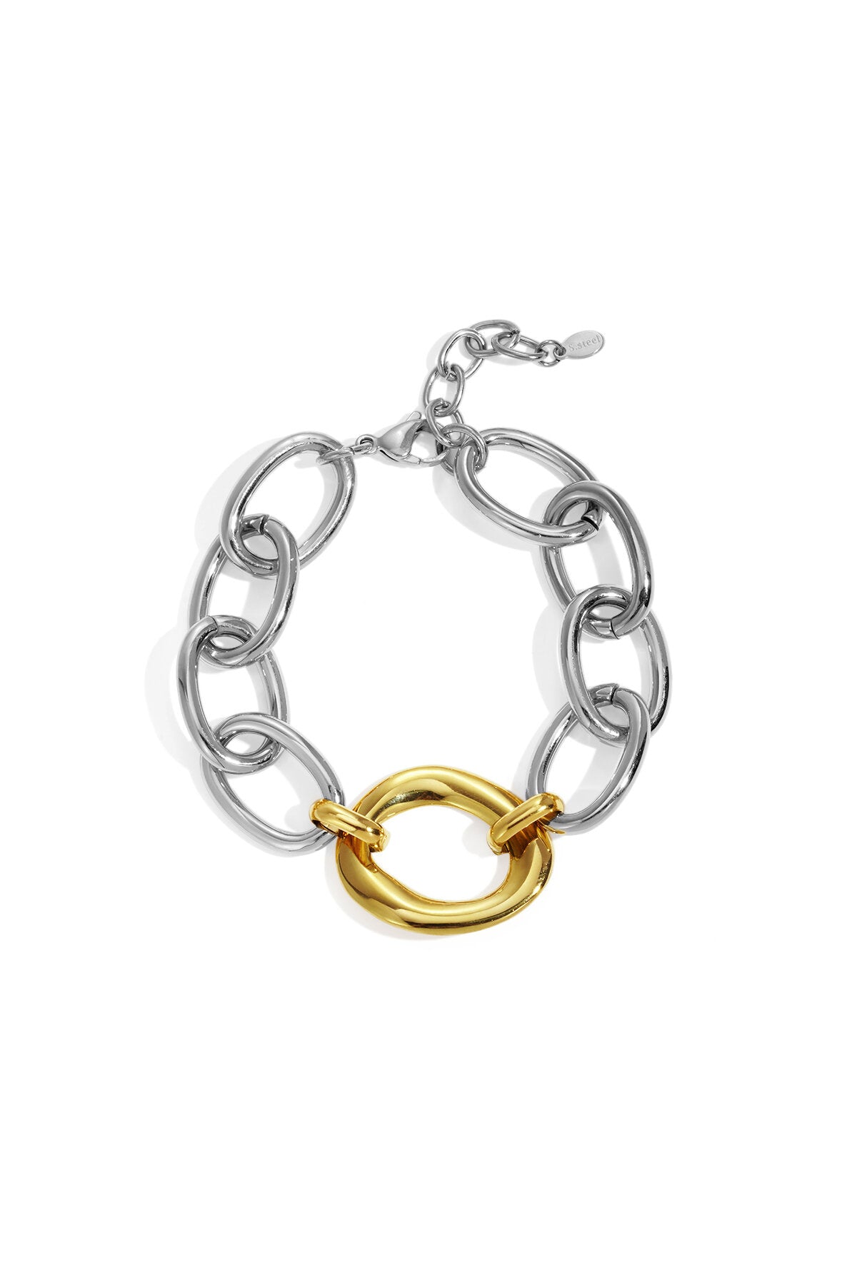 Elegant Gold & Silver Chain Bracelet for Women