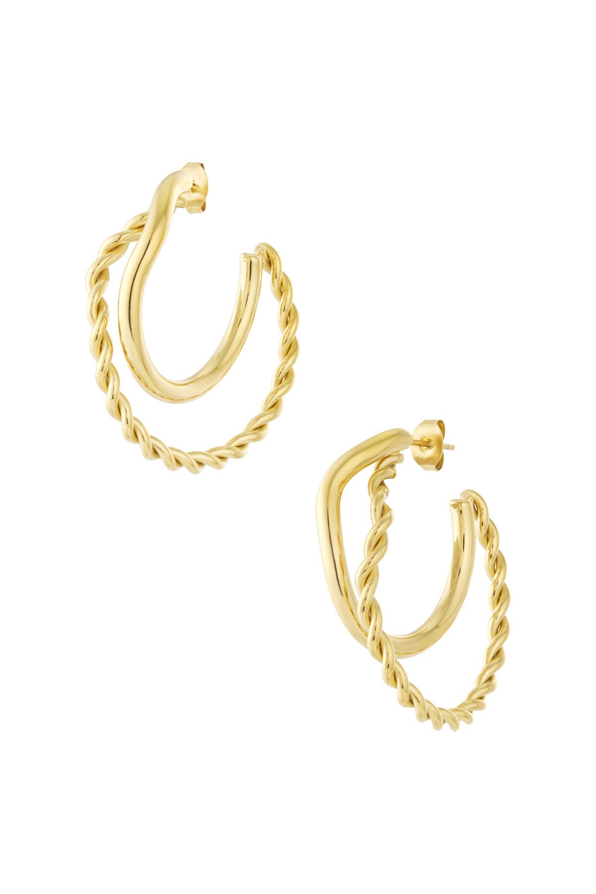 Stylish Stainless Steel Hoop Earrings for Women