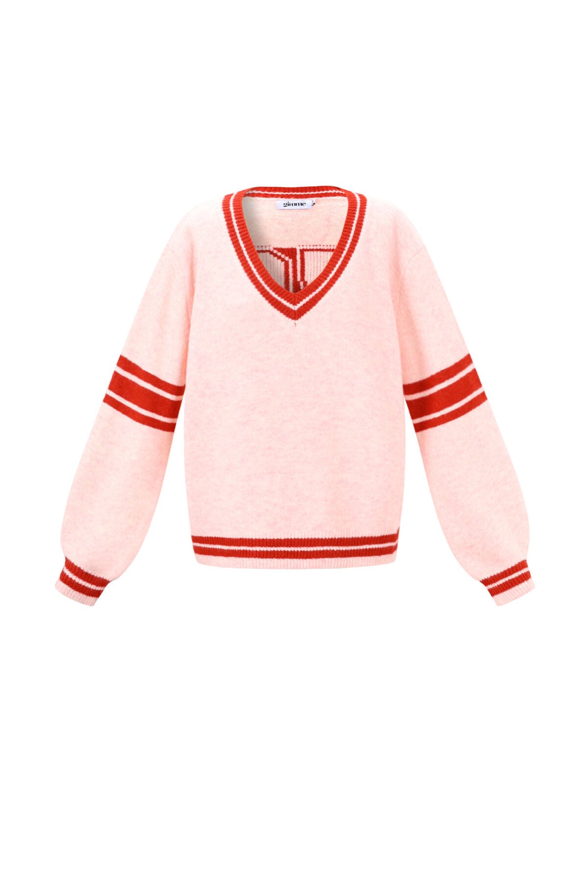 Soft Knitted Sweater for Fall/Winter, Color Clash Design