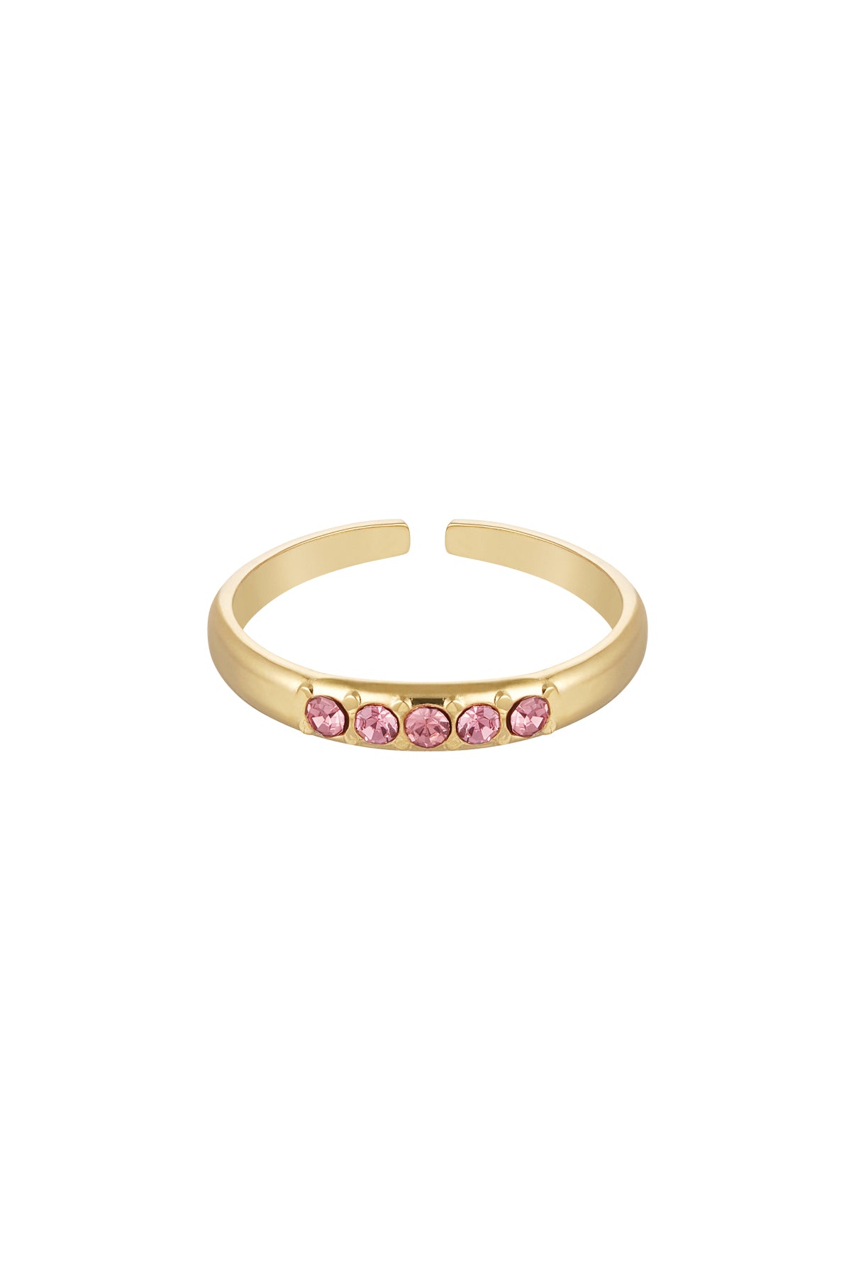 Elegant Adjustable Rhinestone Minimalist Ring