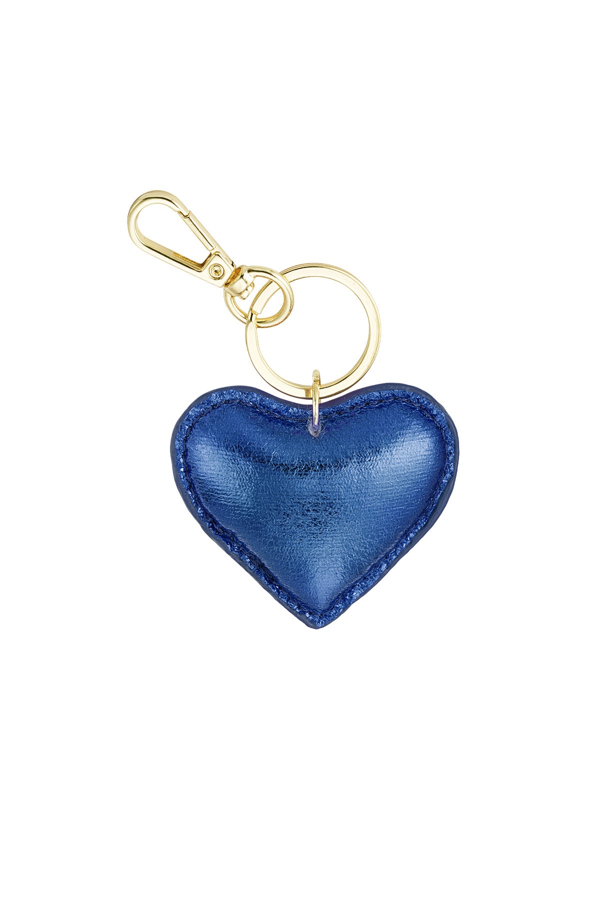 Chic Heart-Shaped PU Leather Keychain for Everyday Style