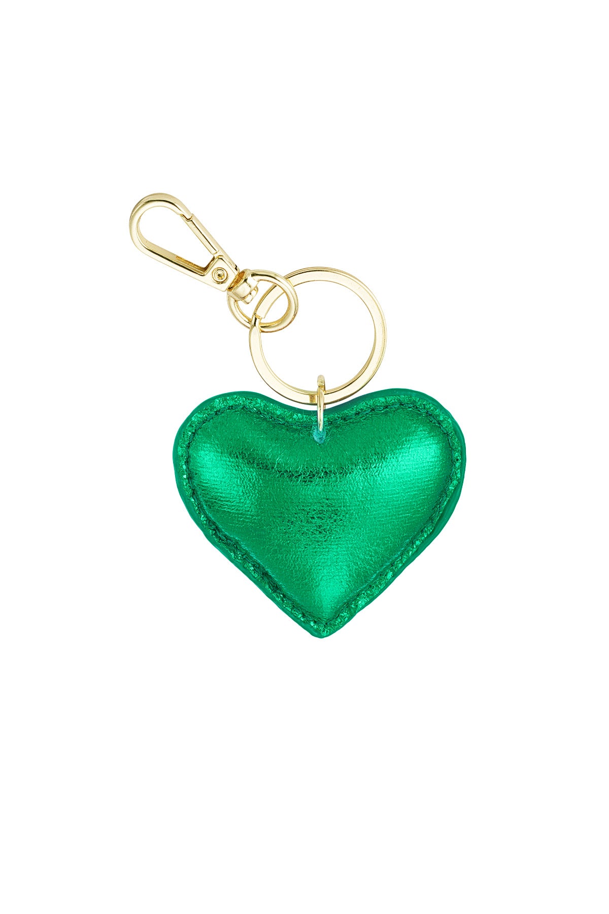 Chic Heart-Shaped PU Leather Keychain for Everyday Style
