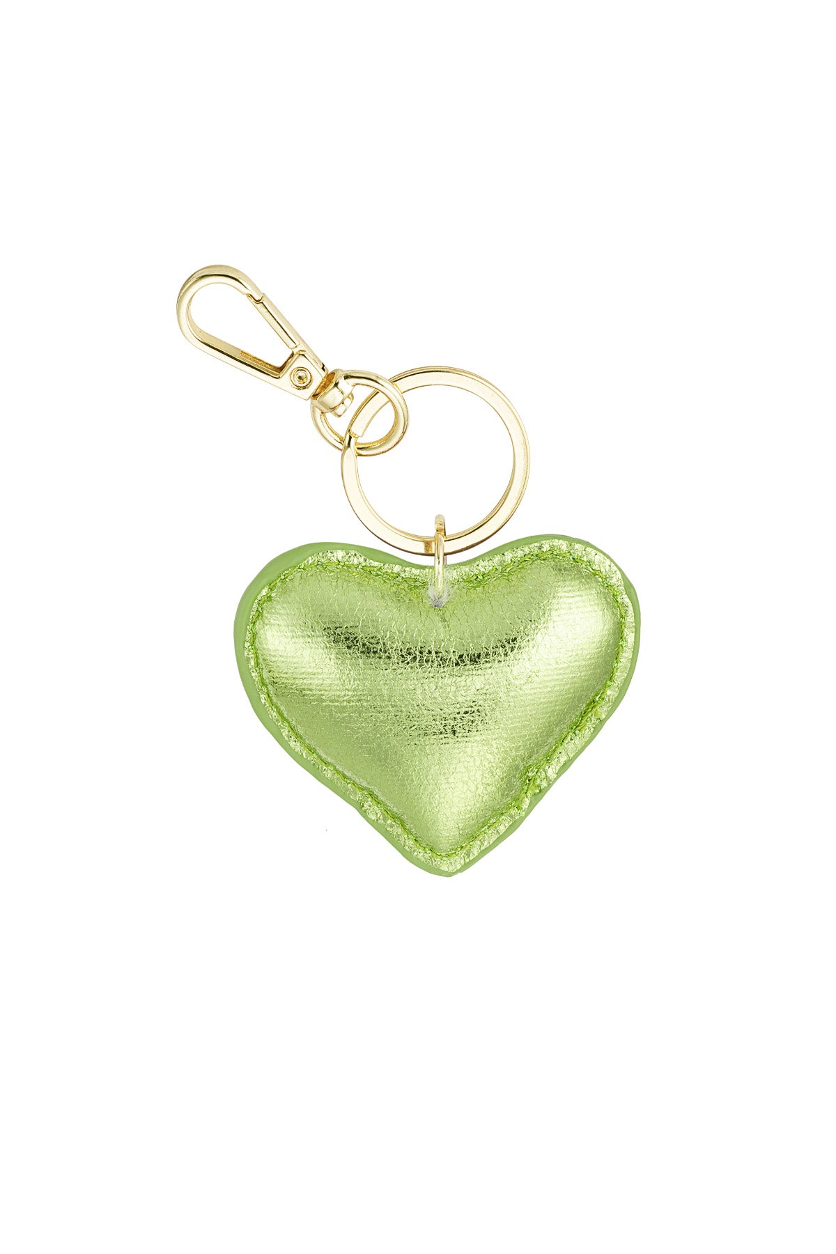 Chic Heart-Shaped PU Leather Keychain for Everyday Style