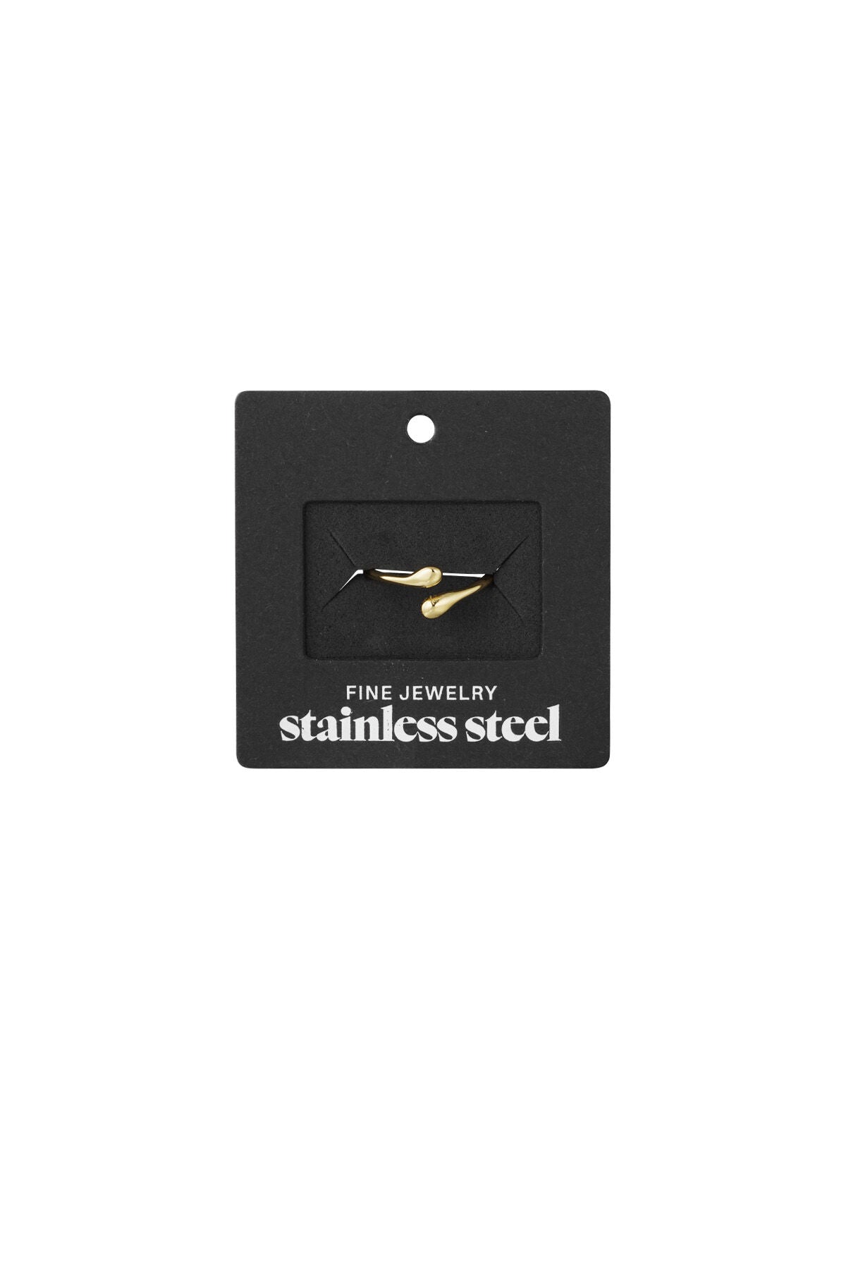 Elegant Minimalist Stainless Steel Ring in Silver and Gold