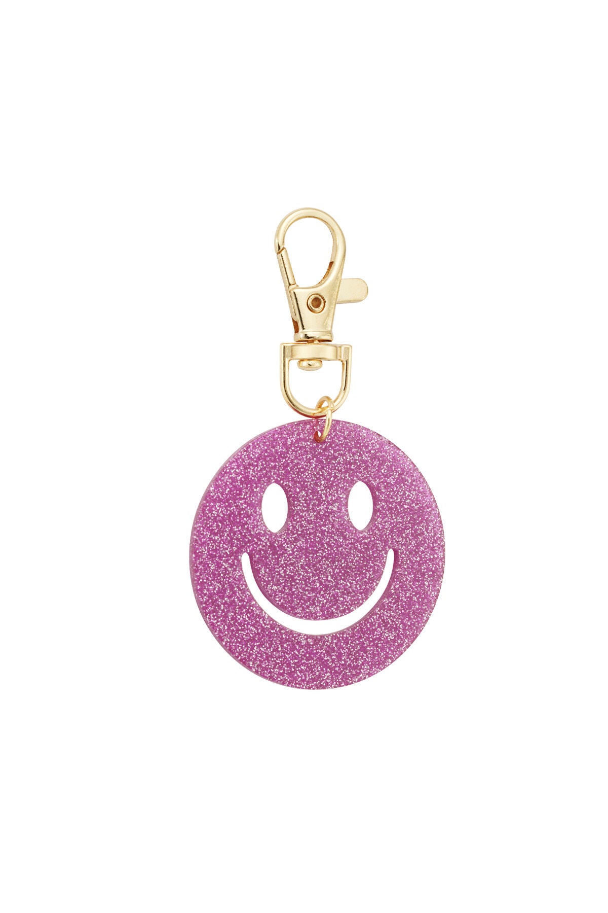 Chic Acrylic Alloy Smiling Face Keychain