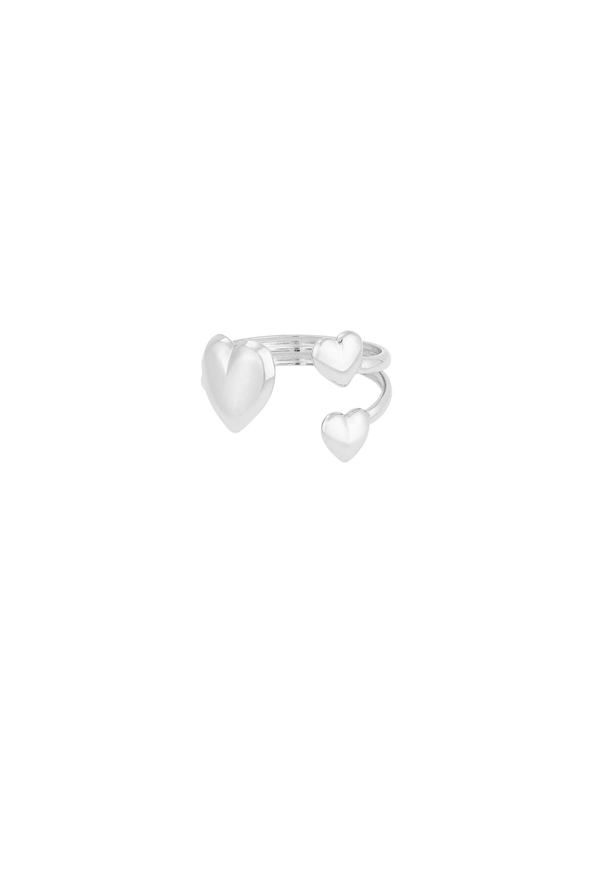 Elegant Statement Ring in Silver & Gold