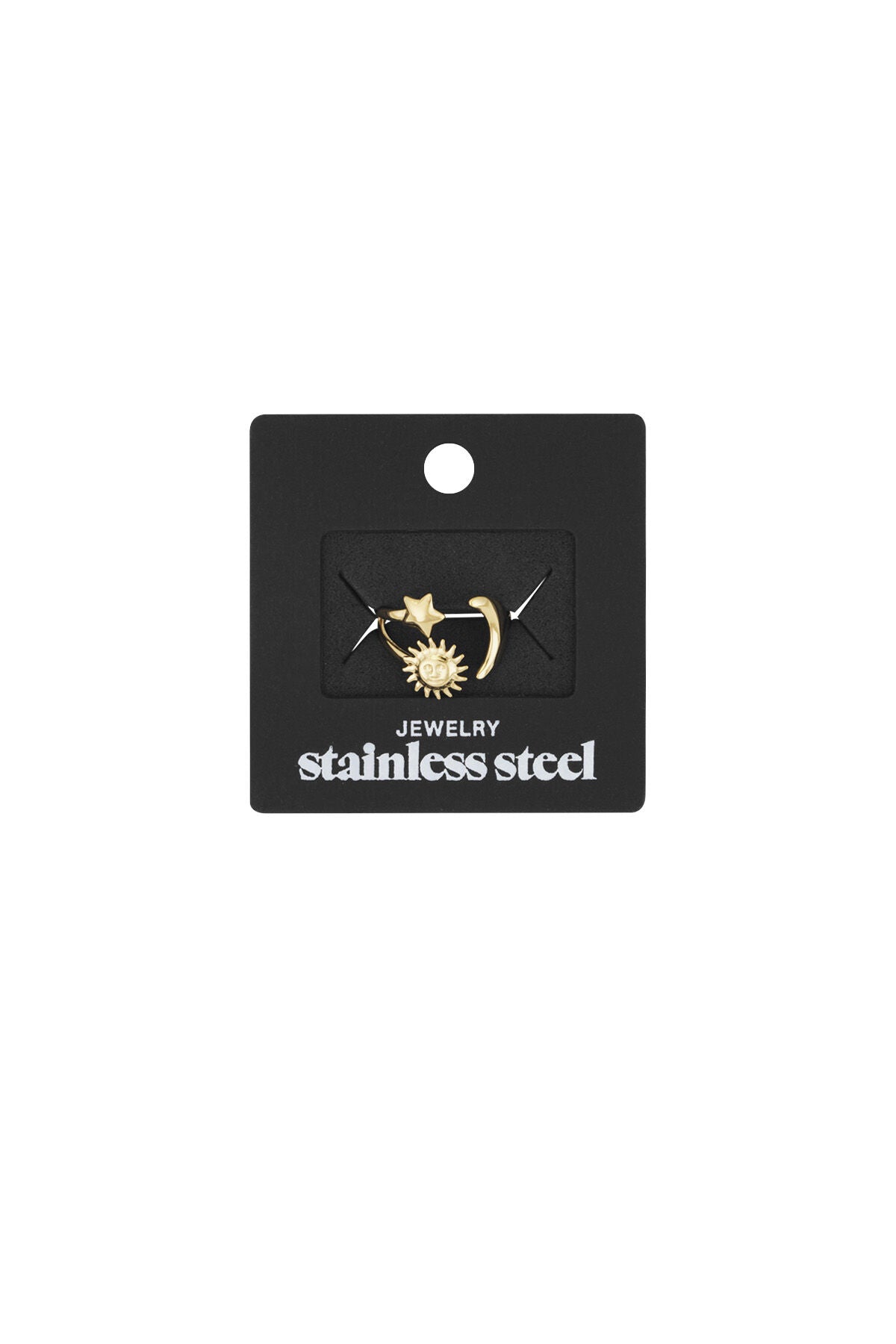 Stylish Stainless Steel Statement Rings in Silver & Gold