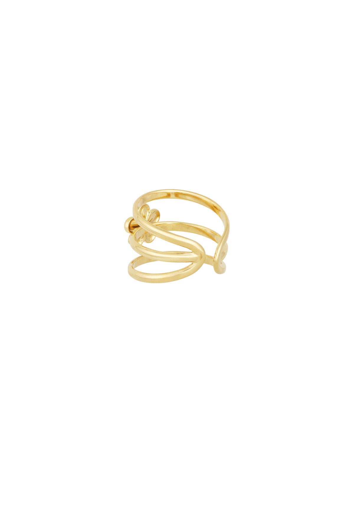 Elegant Statement Ring in Silver & Gold for Every Occasion