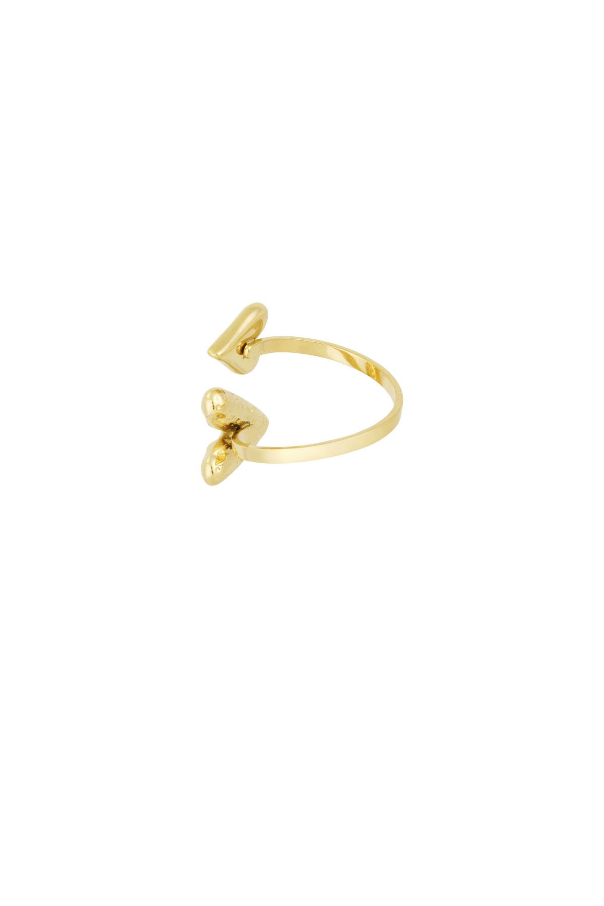 Elegant Statement Ring in Silver and Gold