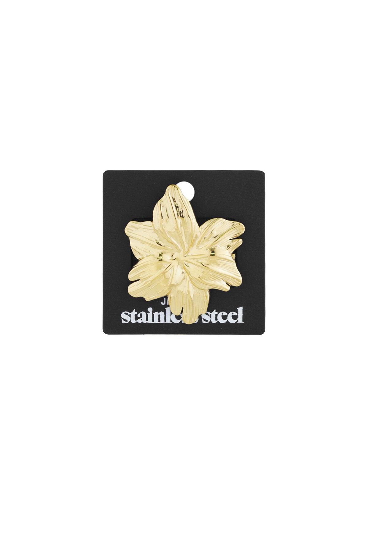 Elegant Stainless Steel Brooches in Silver & Gold