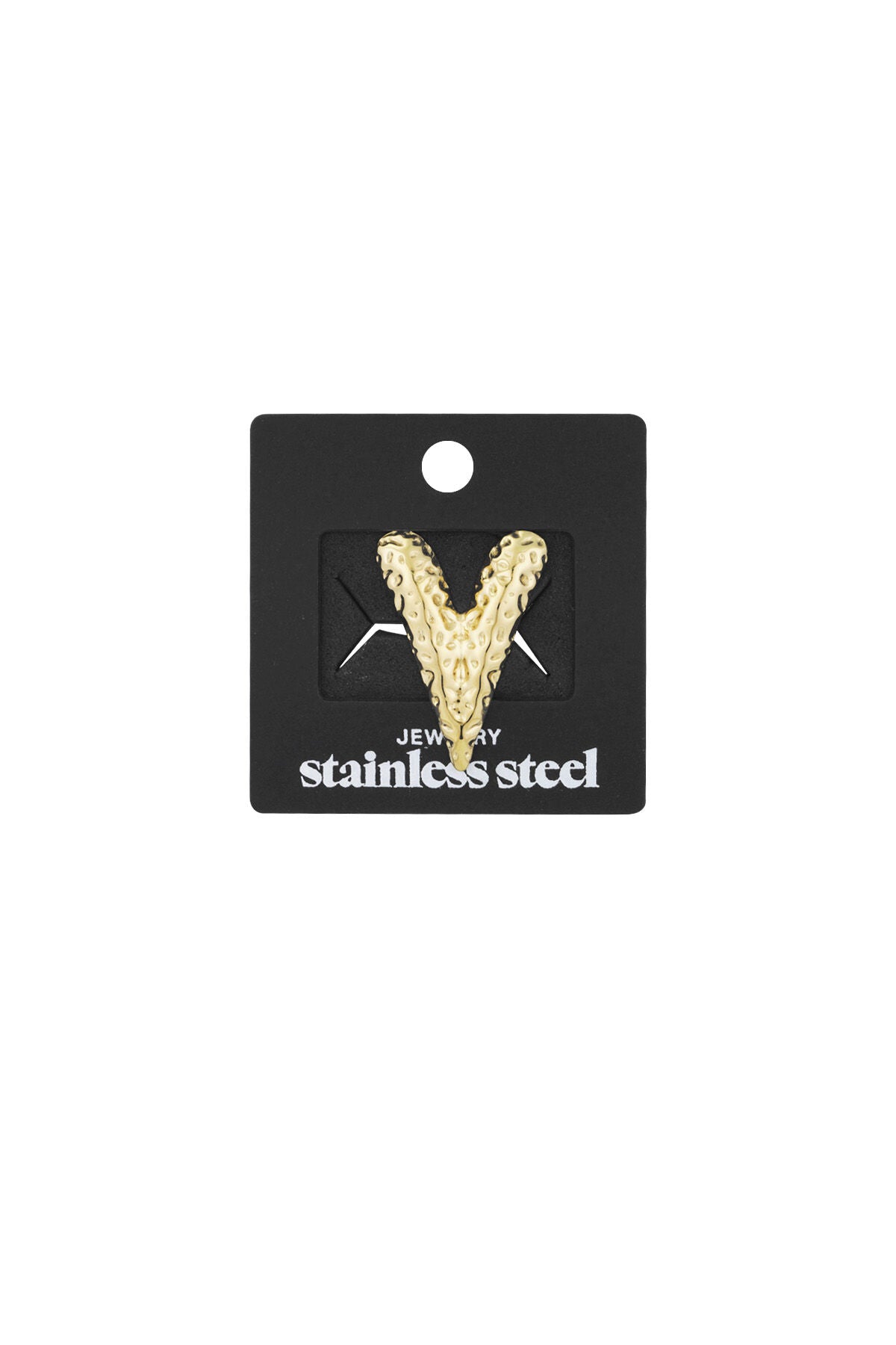 Elegant Stainless Steel Brooch in Silver and Gold