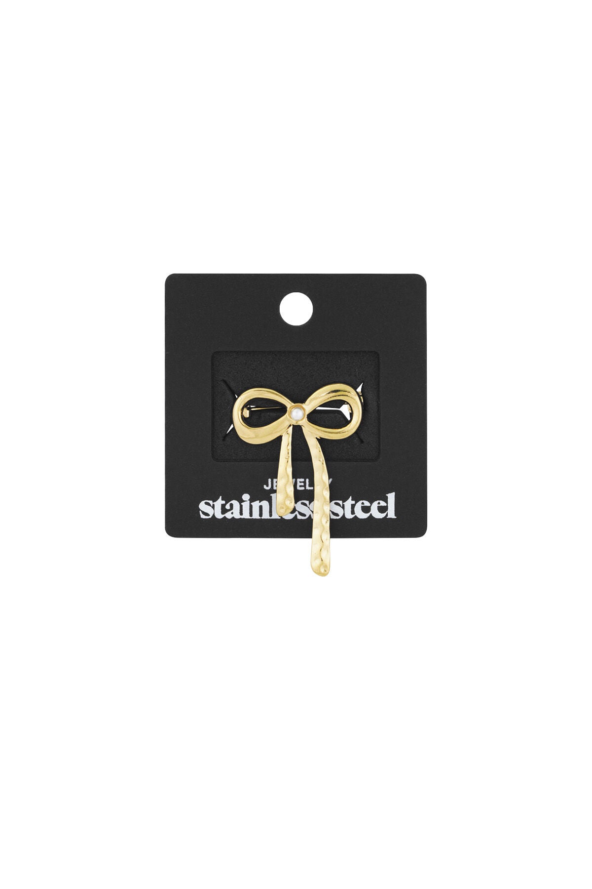Elegant Stainless Steel Brooches in Silver & Gold