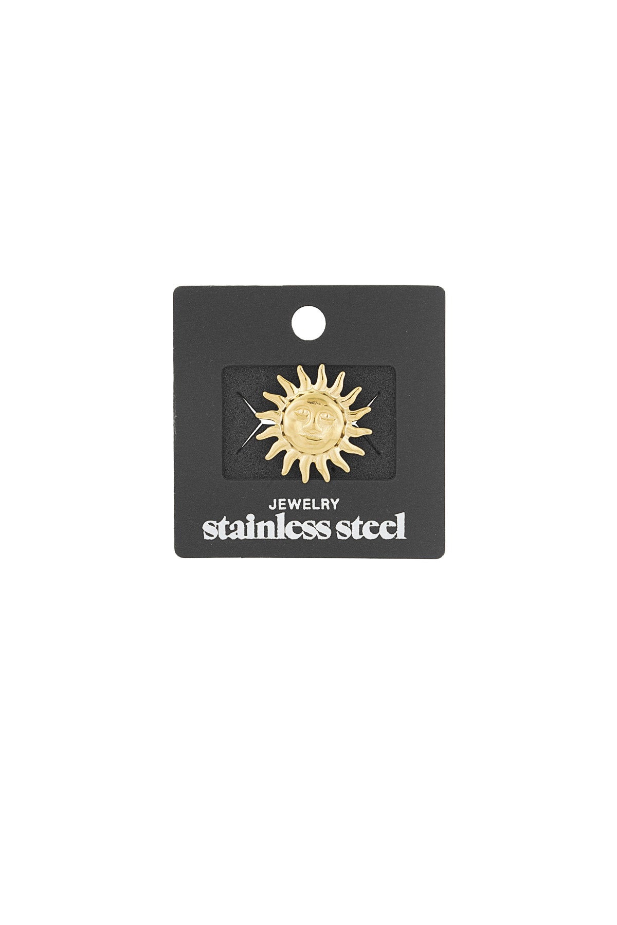 Elegant Stainless Steel Brooch in Silver & Gold