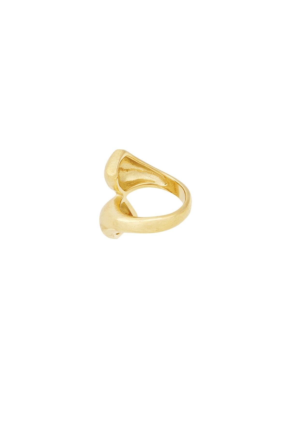 Elegant Statement Ring in Silver & Gold