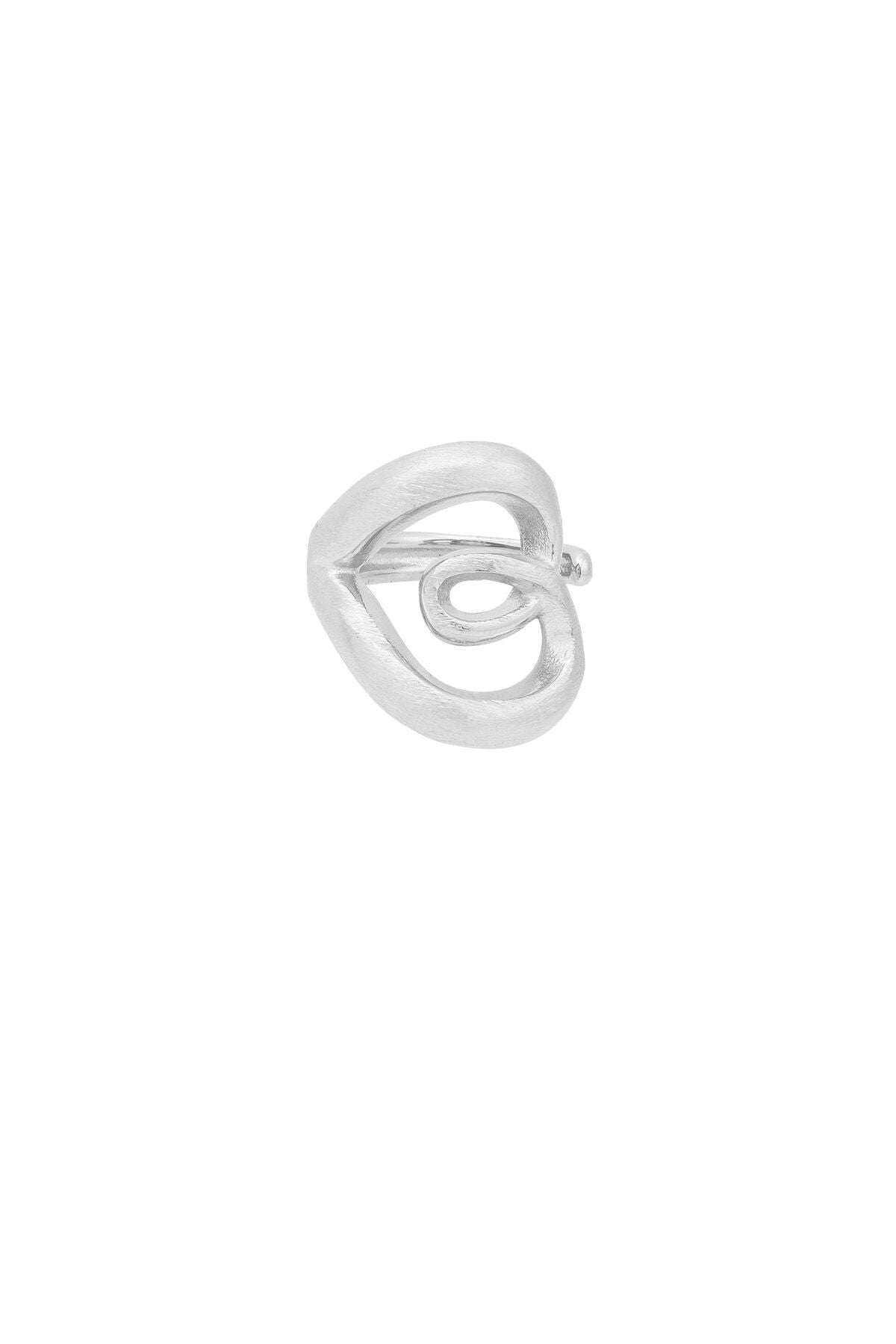 Elegant Statement Ring in Silver & Gold