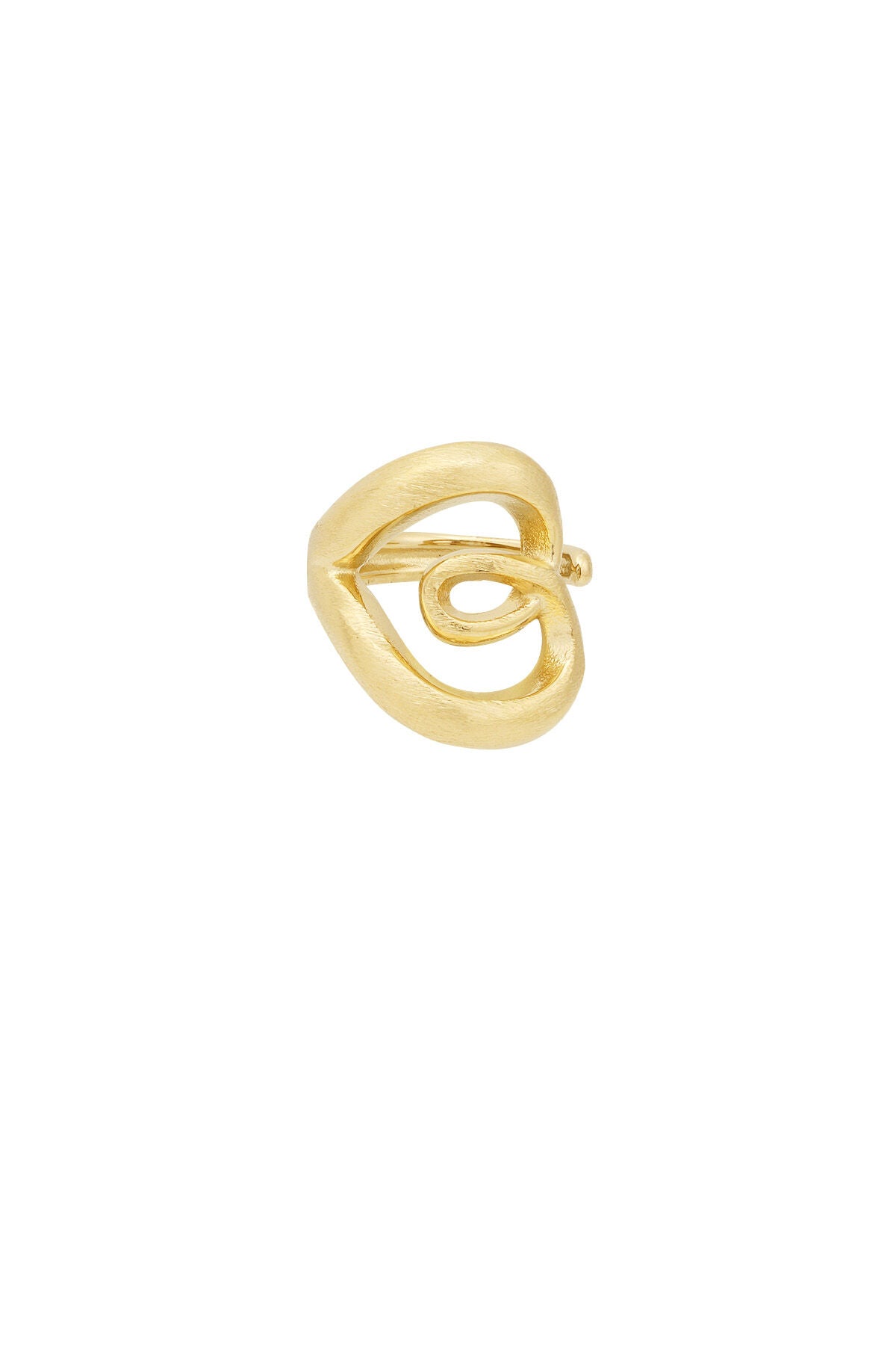 Elegant Statement Ring in Silver & Gold