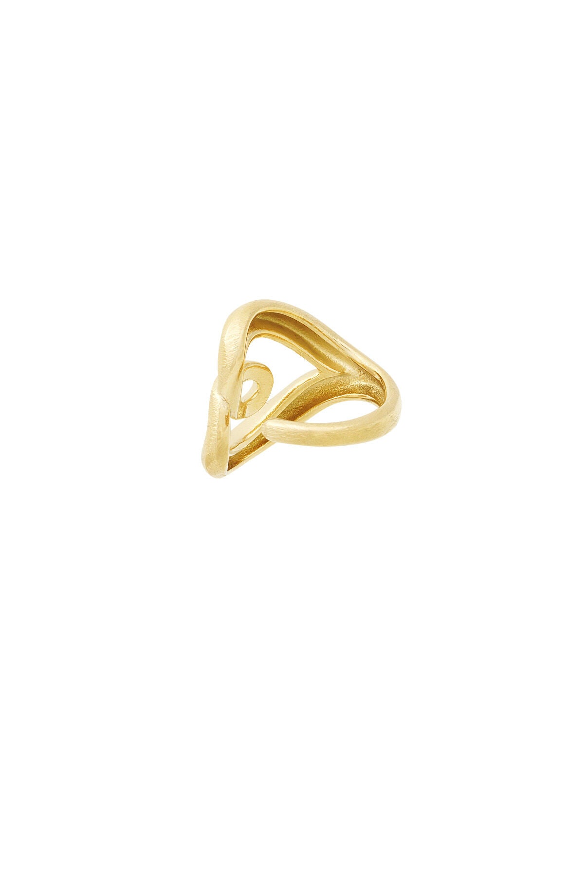 Elegant Statement Ring in Silver & Gold