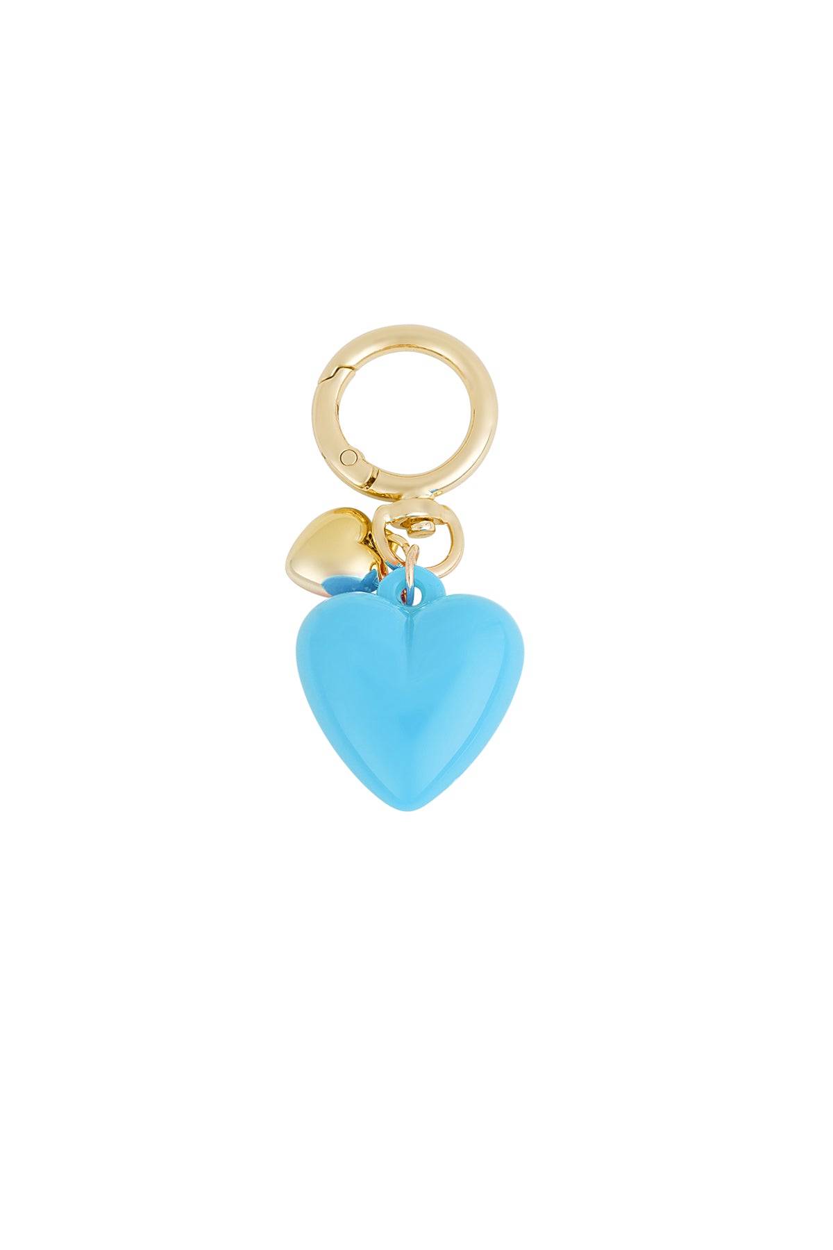Chic Acrylic Heart Keychain in Vibrant Colors