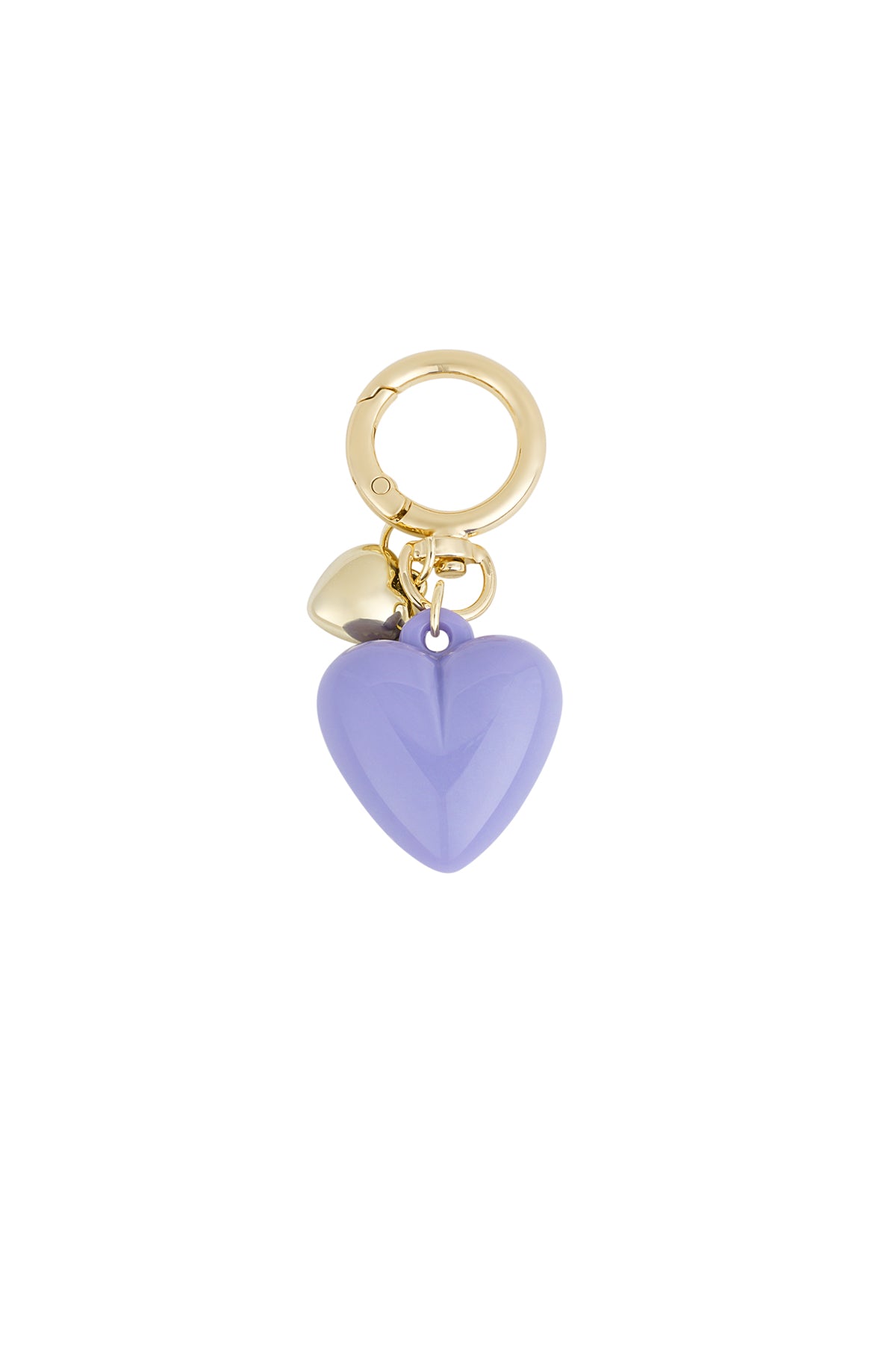 Chic Acrylic Heart Keychain in Vibrant Colors