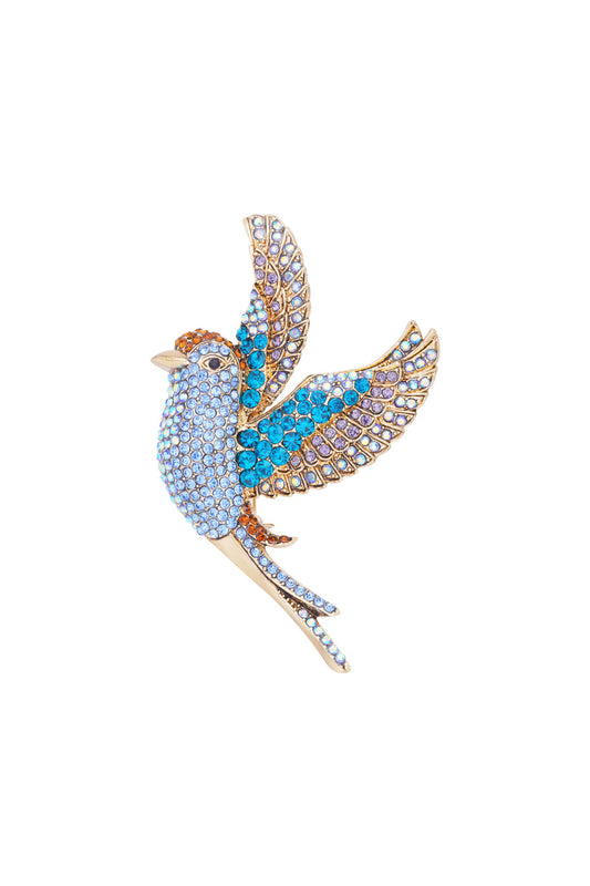 Elegant Pink and Blue Alloy Brooches for Stylish Outfits