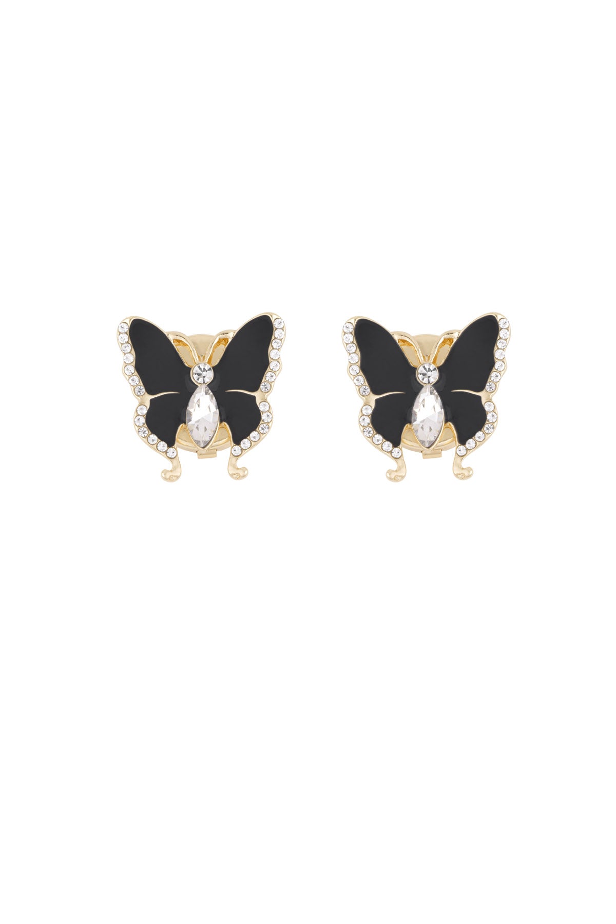Elegant Copper Cufflinks in Purple, White, and Black