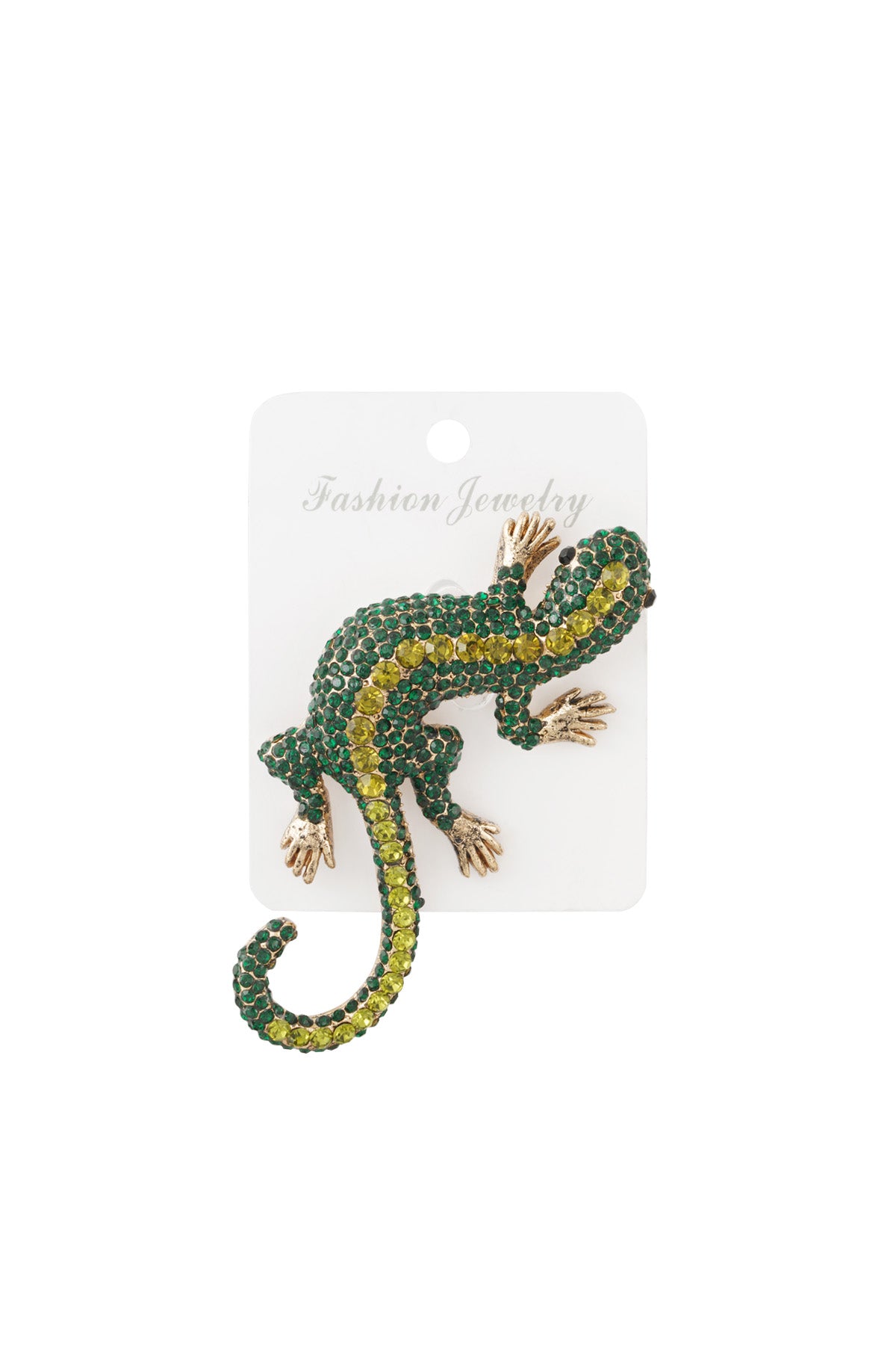 Stylish Alloy Brooch in Green and Fuchsia