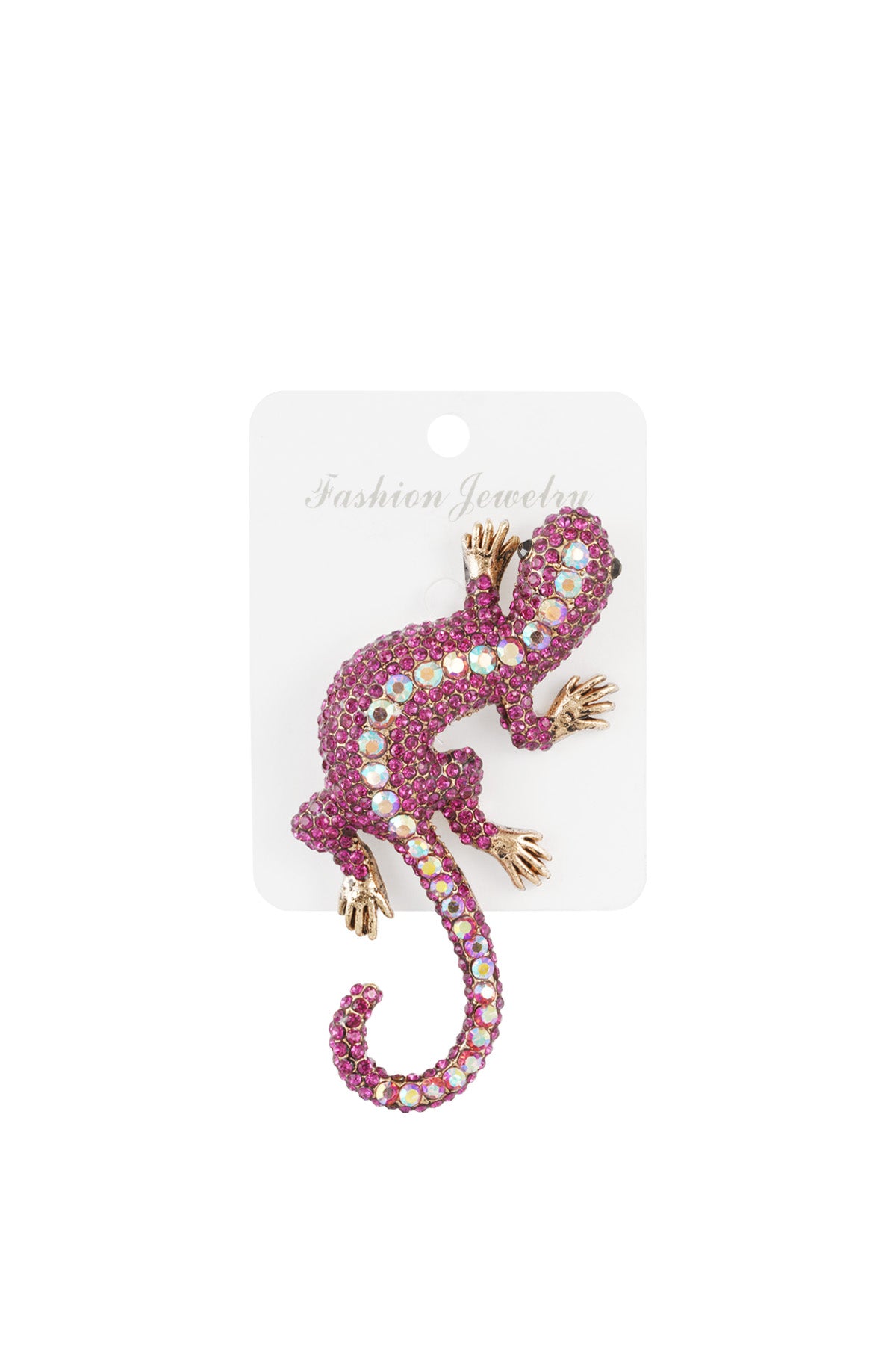 Stylish Alloy Brooch in Green and Fuchsia