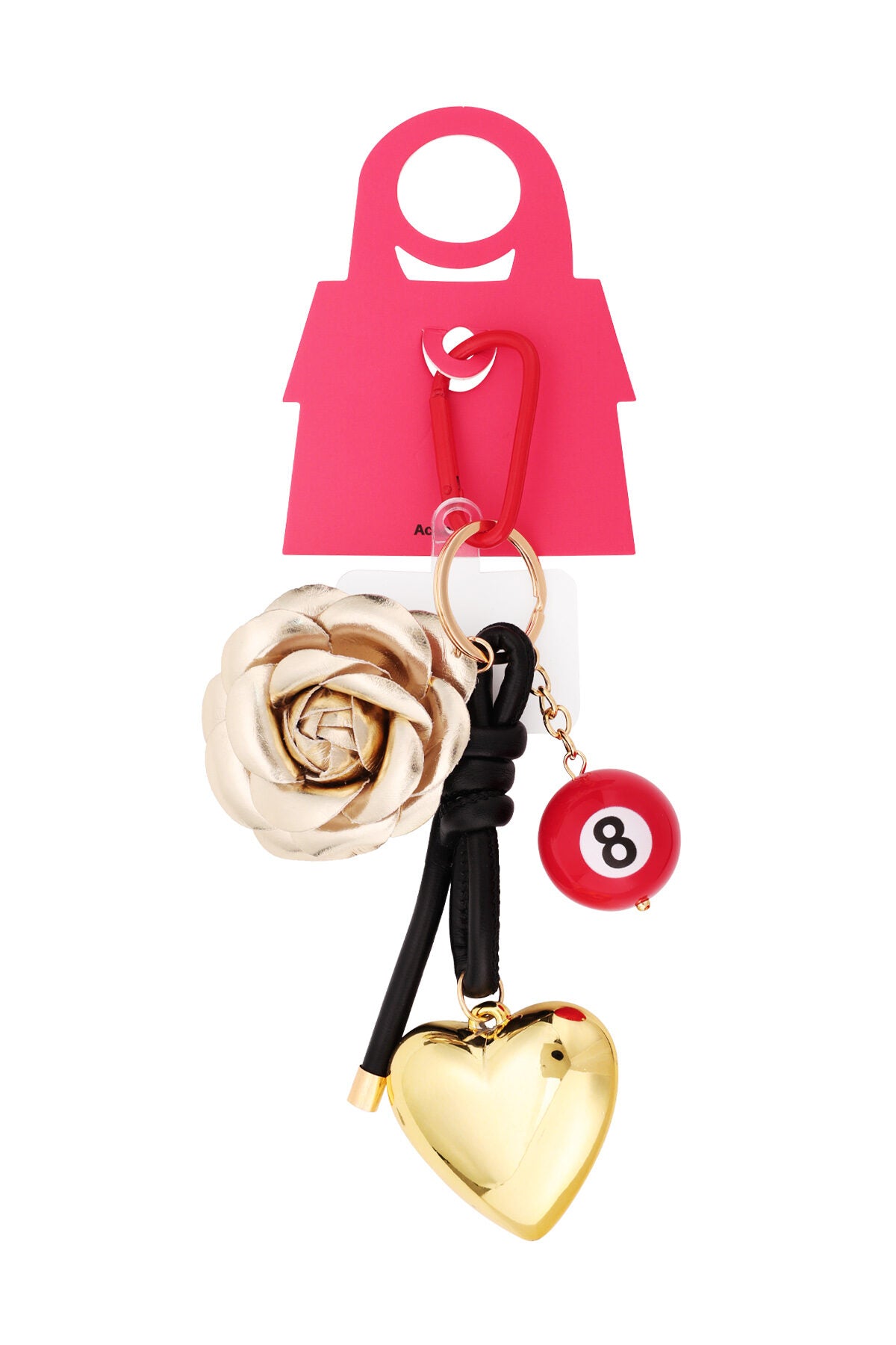 Chic Red Alloy Bag Charm for Fashion Lovers
