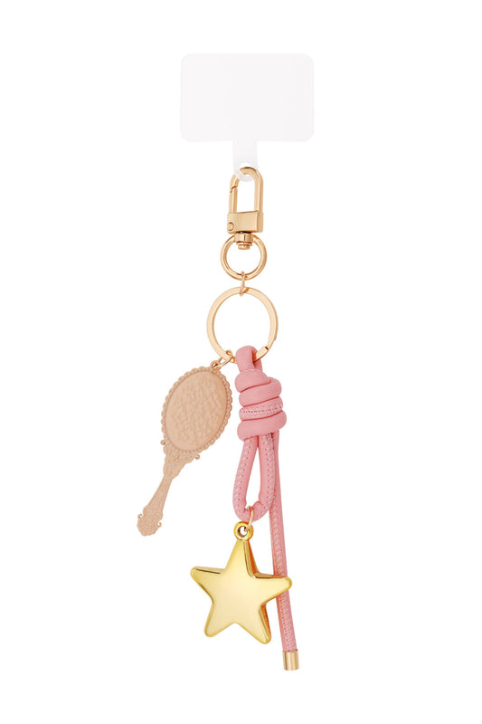 Charming Pink Alloy Bag Accessory for Stylish Looks