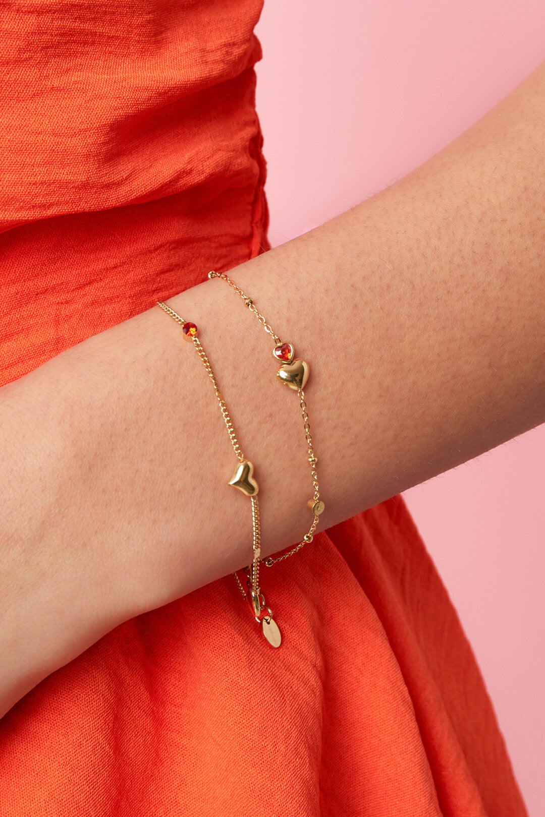 Elegant Heart Charm Bracelet for Women