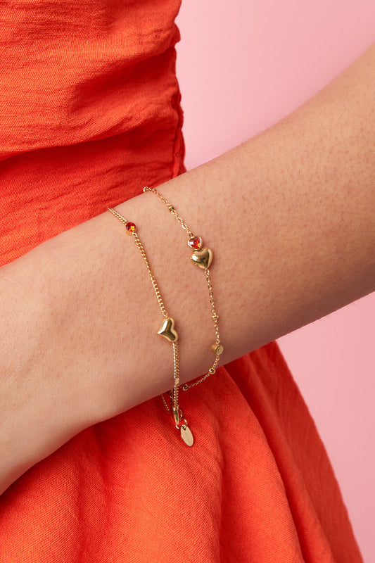 Elegant Heart Charm Bracelet for Women