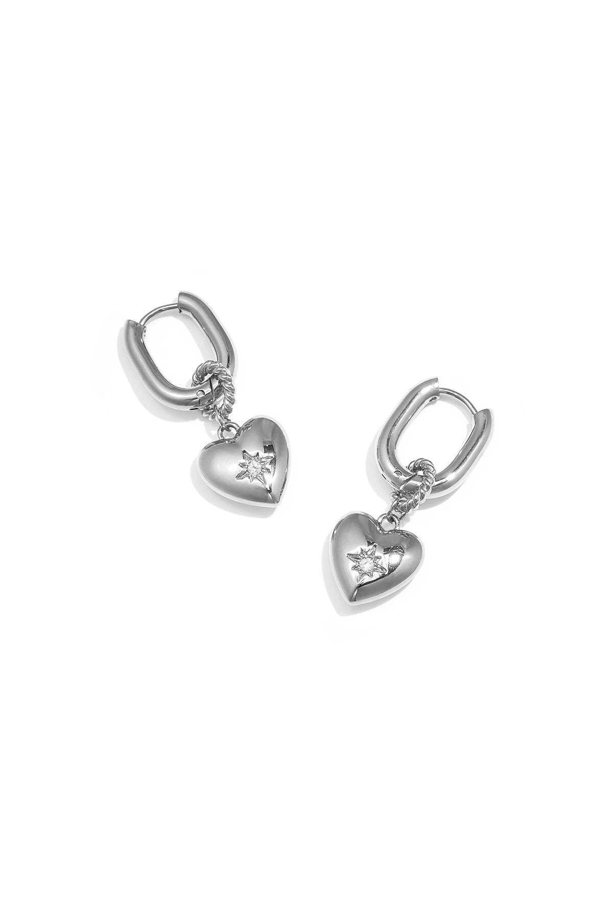 Elegant Heart-Shaped Drop Earrings for Everyday Glam