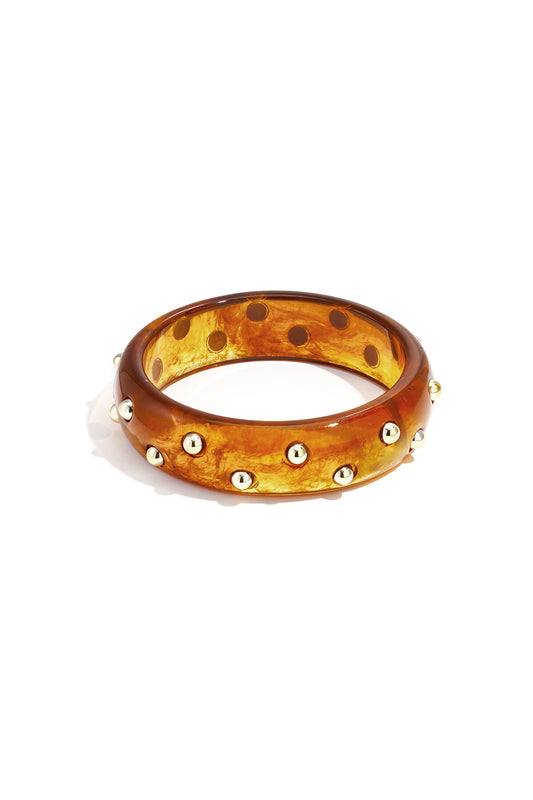 Chic Resin Bangle for Spring/Summer Elegance