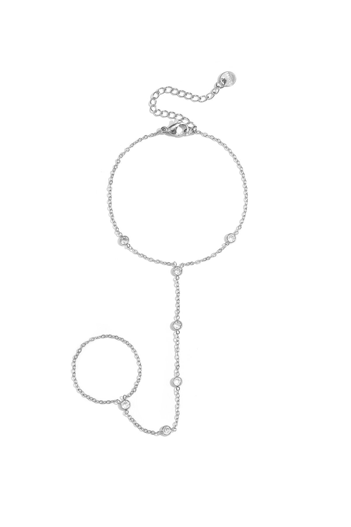 Elegant Rhinestone Hand Chain - All Fit, Daily Wear