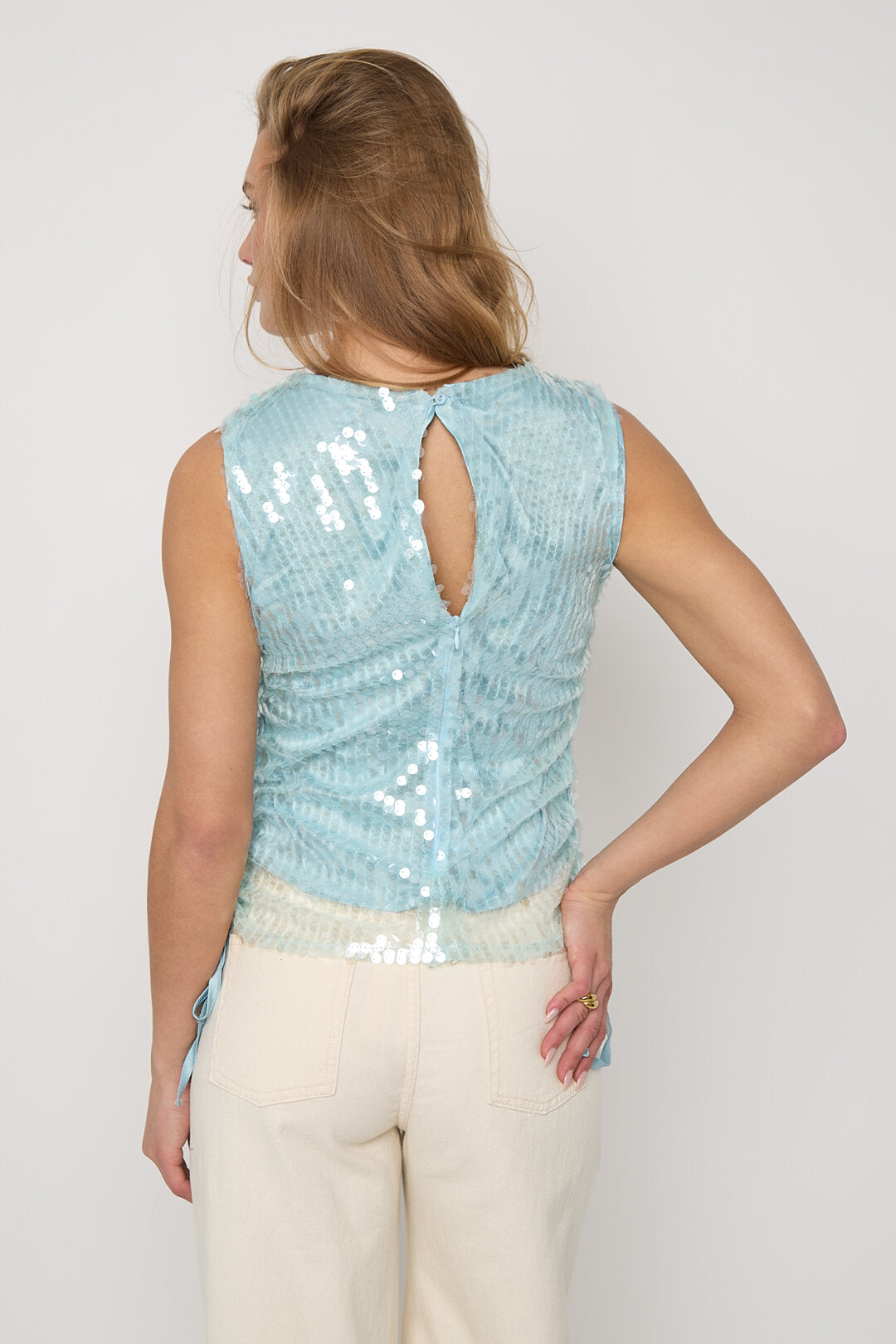 Sexy Spring/Summer Woven Sleeveless Top