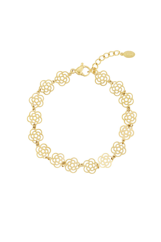Elegant Flower Chain Bracelet for Women, Spring/Summer