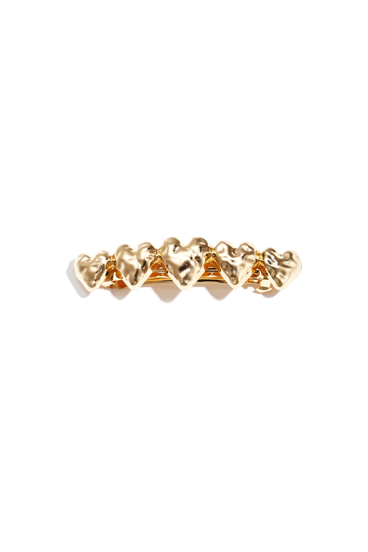 Elegant Gold Heart Hair Clip for Everyday Glam