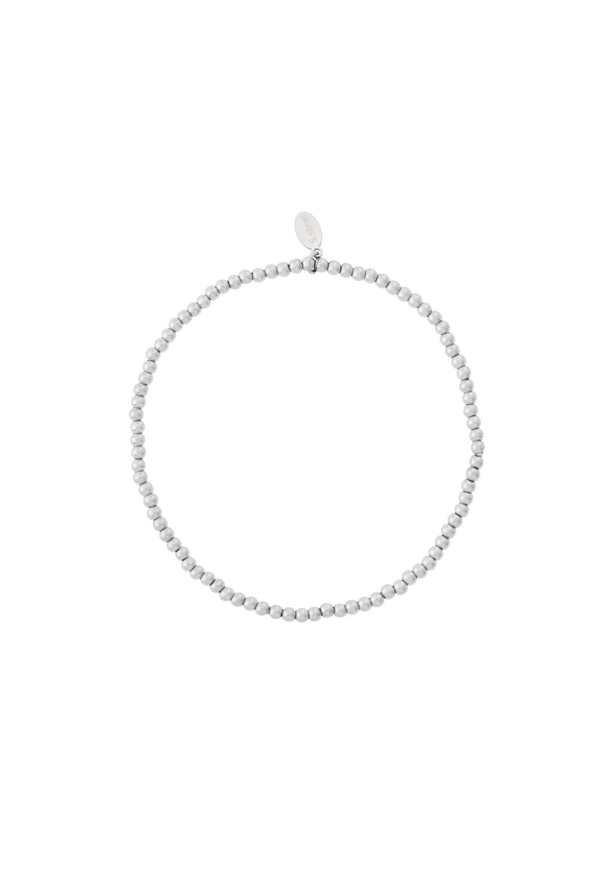 Elegant Stainless Steel Beaded Bracelet for Women