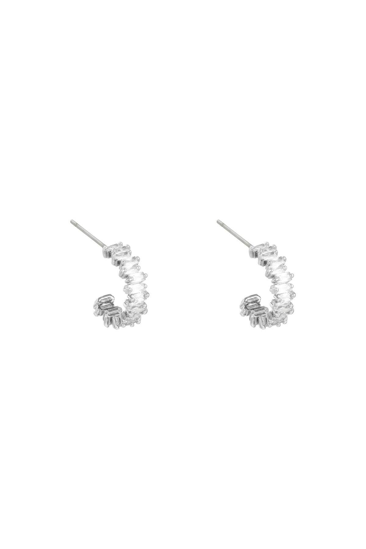 Chic Multicolor Rhinestone Hoop Earrings for Everyday Glam
